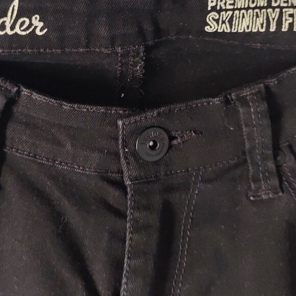 Smart Set Premium Denim Black Wash Skinny Jeans - Picture 4 of 8